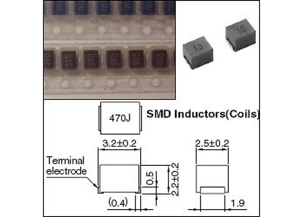 SMD Fixed Inductors 15uH 130mA 1210 