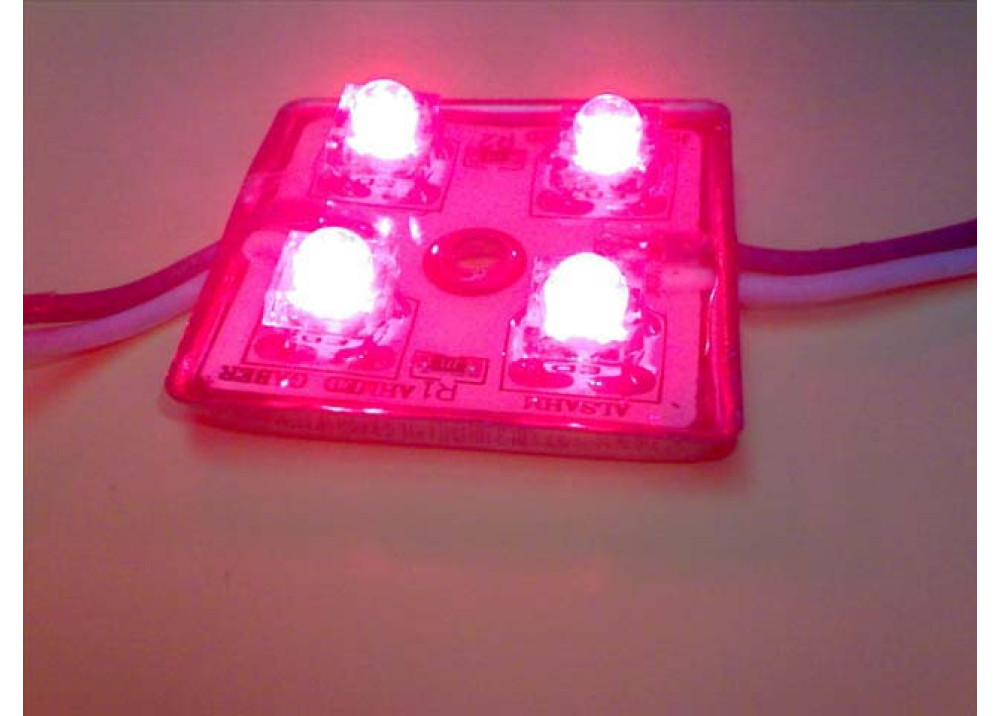 LED 4 LEDs SQUARE RED 