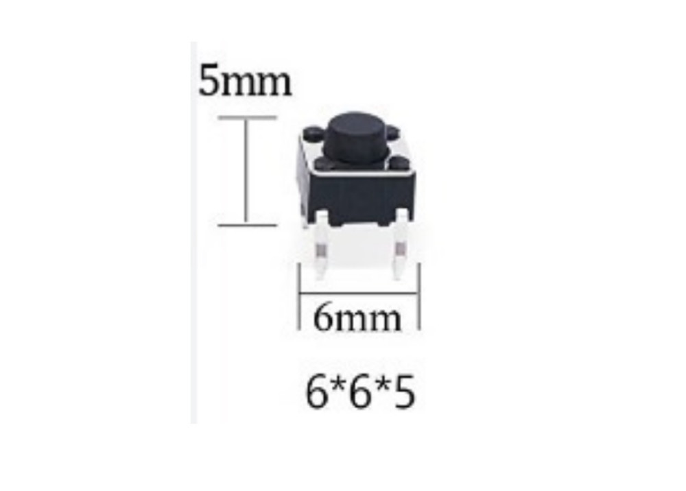 Momentary Tact Switch 6*6mm 5mm 4P KFC-A06-1H5 