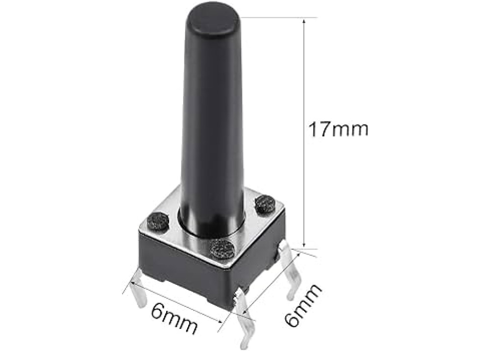 Momentary Tact Switch 6*6mm 17mm 4P 