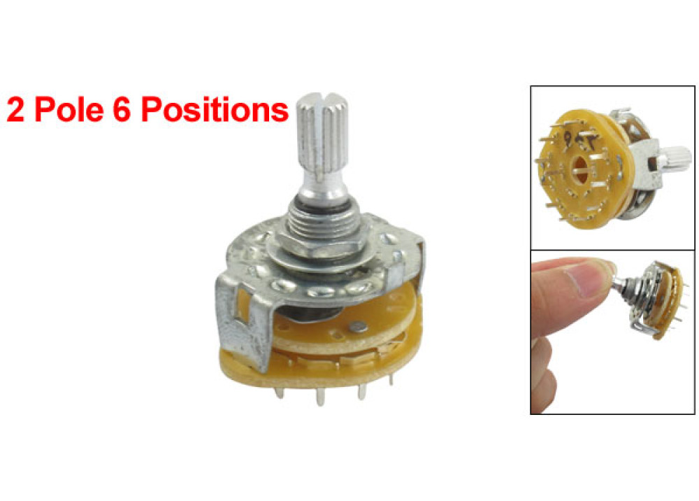 ROTARY SWITCH 6 POSITION 