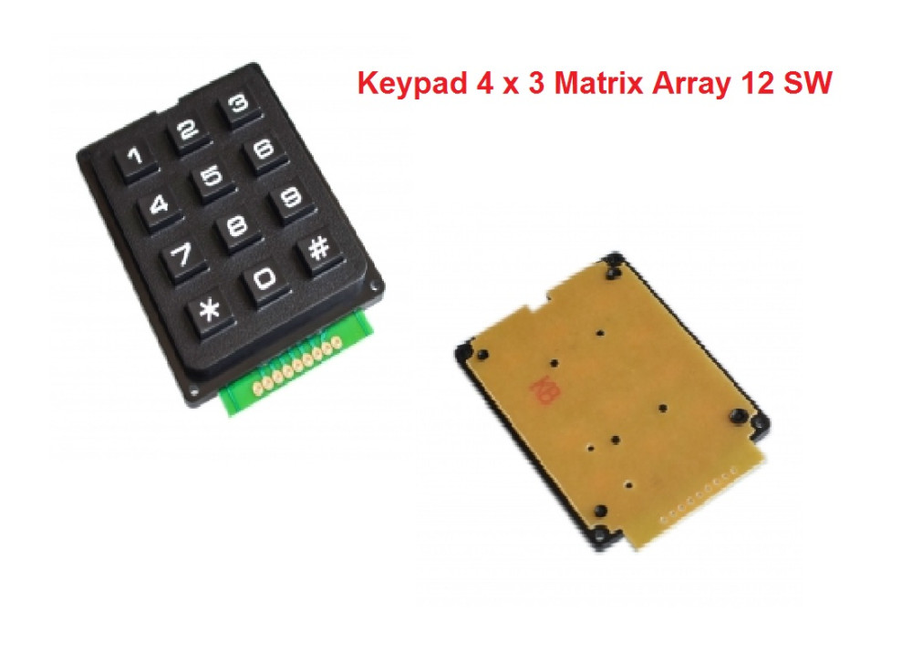 Membrane 12 Switch Keypad 4 x 3 Matrix Array Matrix keyboard membrane switch keypad 