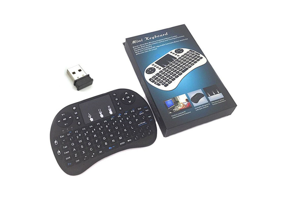 Mini 2.4G Multi-functional Wireless Keyboard For Raspberry Pi black 