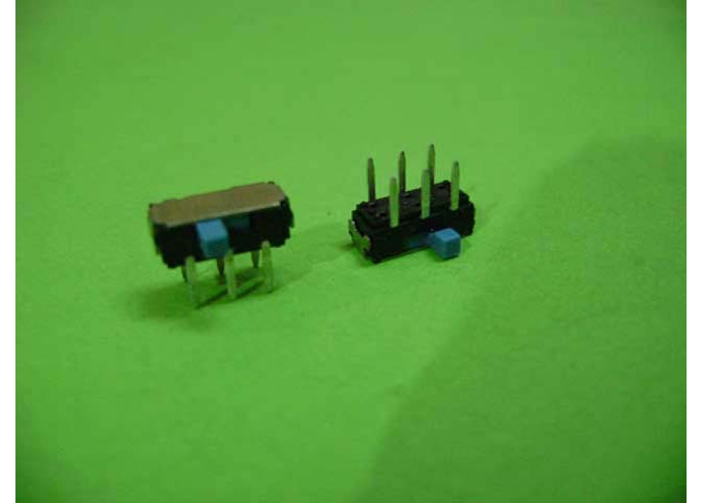 Slide Switch DPDT 6P PCB Mount Right Angle 