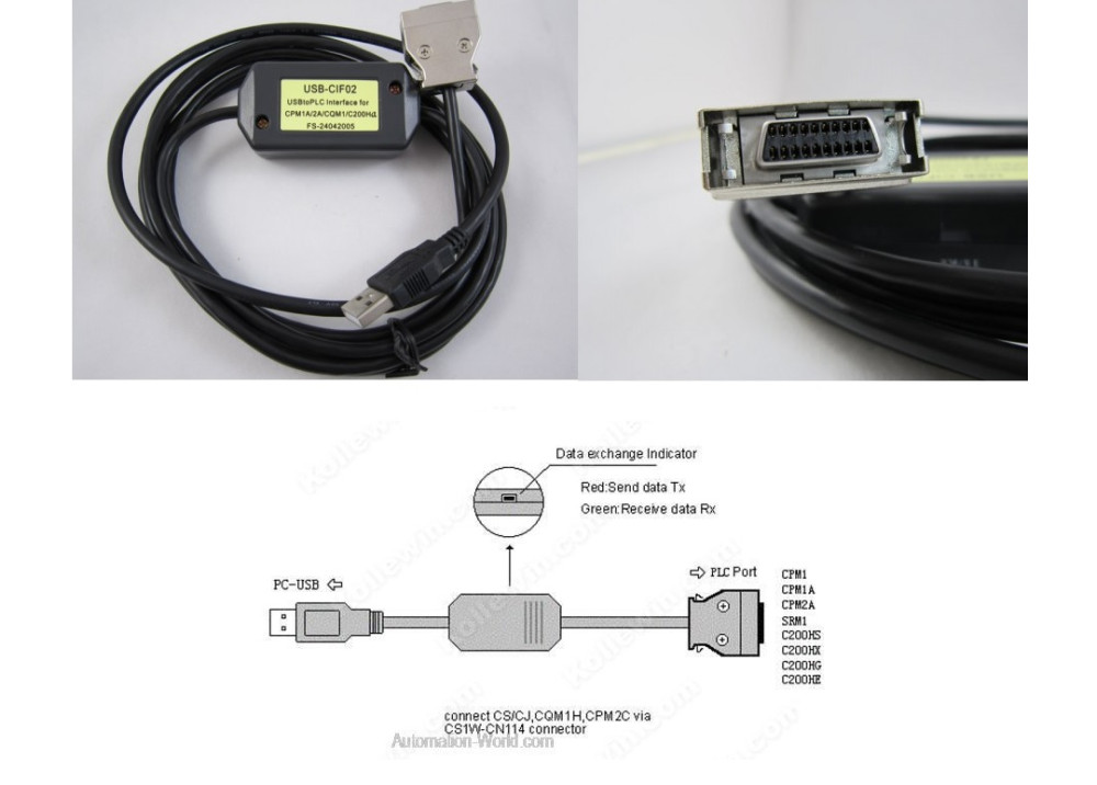 CONVERTER CUSB-CIF02 USB To Programming Cable For Omron PLC 