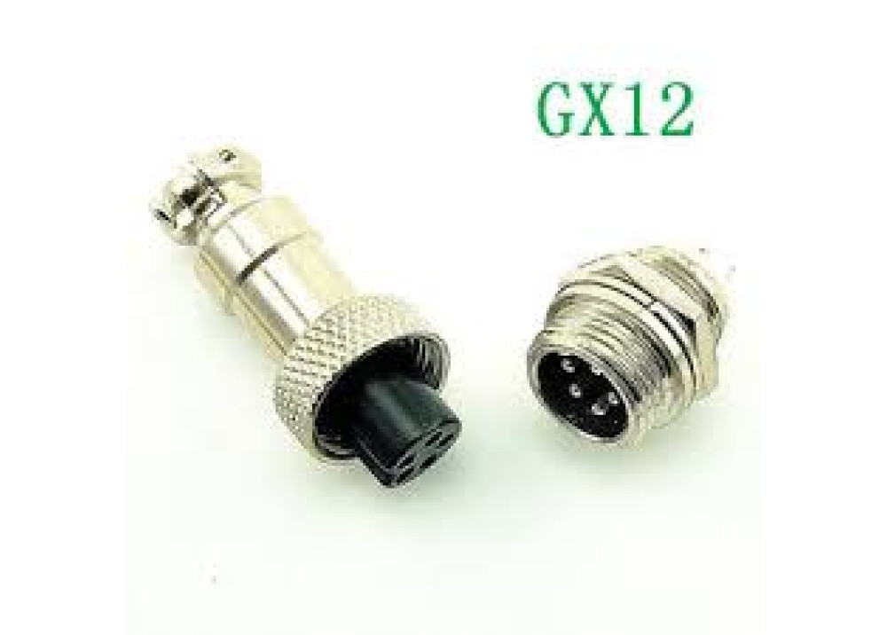 GX12-5P circular connector Socket Plug 5PIN Hole Size:12mm    Wire To Wire Aviation 
