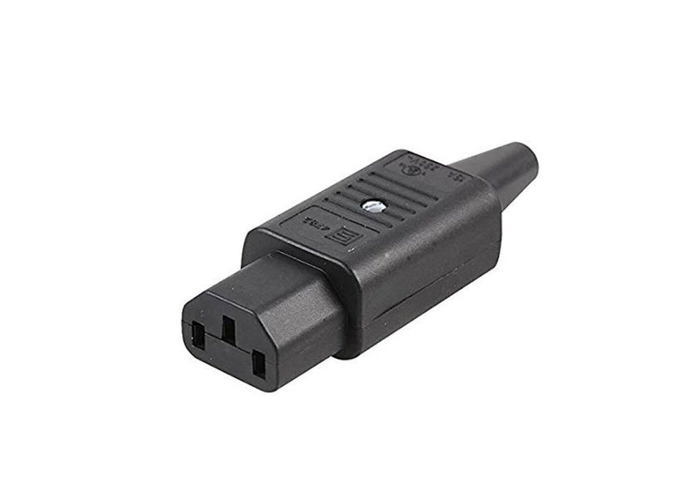 AC Connector IEC 320-C14 Female Cable Mount‏ 