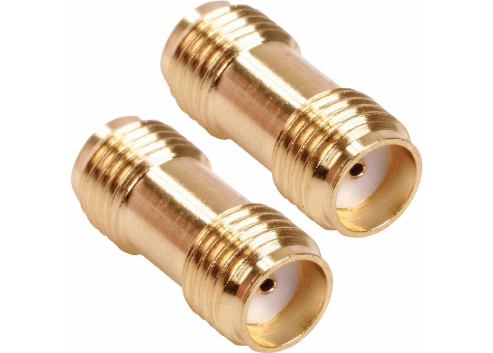 SMA Female to Socket Coupler Adapter Connector Antenna/Router Gender Changer 