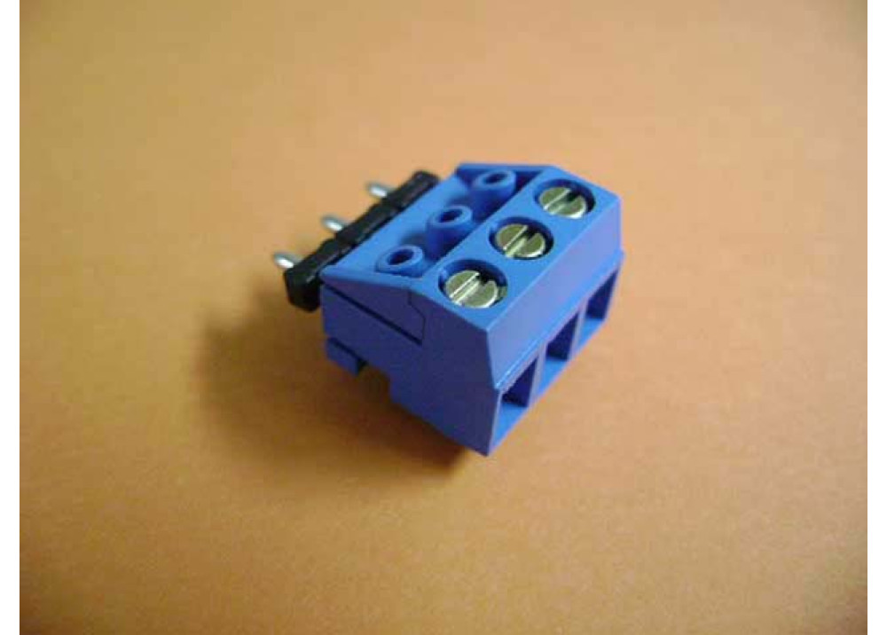 PCB Screw Terminal Blocks 5mm 3P Pin Strip type blue 