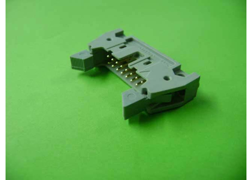 IDC connector 16 Pins, 2.54mm pitch, male, socket, Straight angle, THT, with ejector
ATC code: IDC16P-2.54-1111-1222
For Ribbon cable (flat cable) 