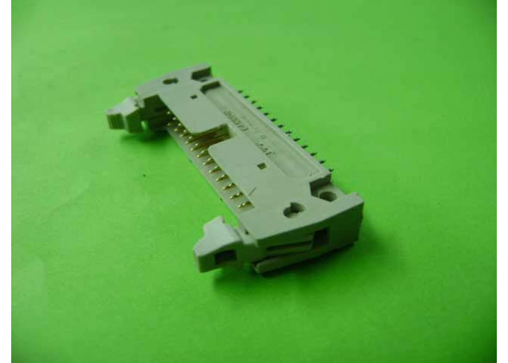 IDC connector 26 Pins, 2.54mm pitch, male, socket, Straight angle, THT, with ejector
ATC code: IDC26P-2.54-1111-1222
For Ribbon cable (flat cable) 