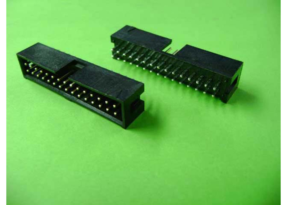 IDC connector 30 Pins, 2.54mm pitch, male, socket, cable mount
ATC code: IDC30P-2.54-2021-2222
For Ribbon cable (flat cable) 