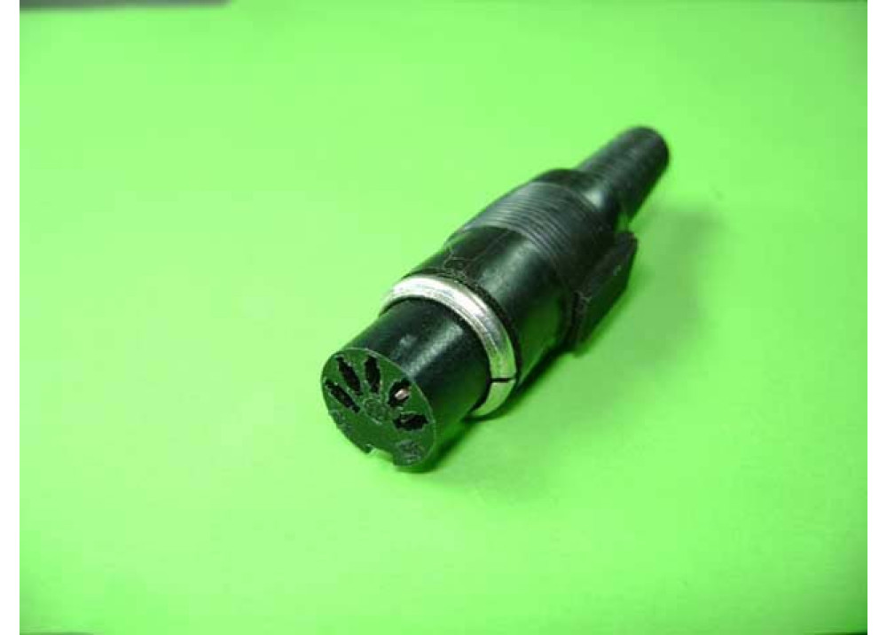 DIN Female Solder Connector  Wire To Wire 
