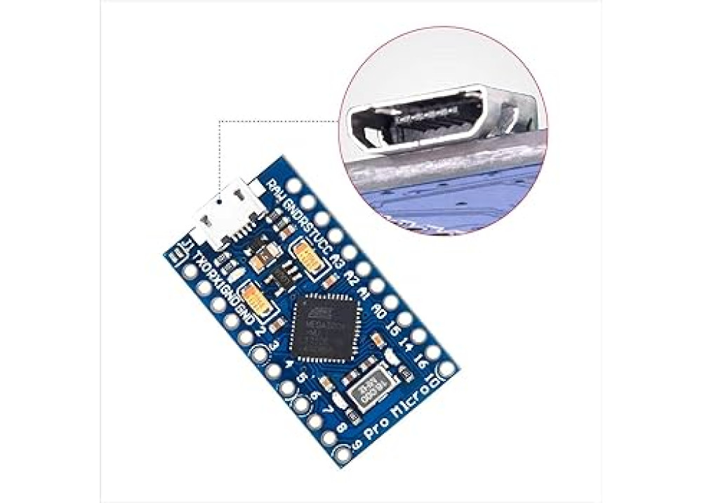 Arduino Pro Micro  USB Micro 32U4 - 5V/16MHz 