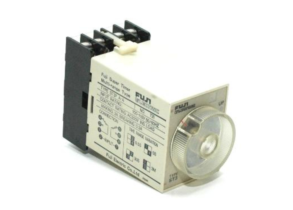 Timer On-delay DPDT time relay ST3PA-E-220VAC + Socket
Delay time : 60s/10min/60min/6h 