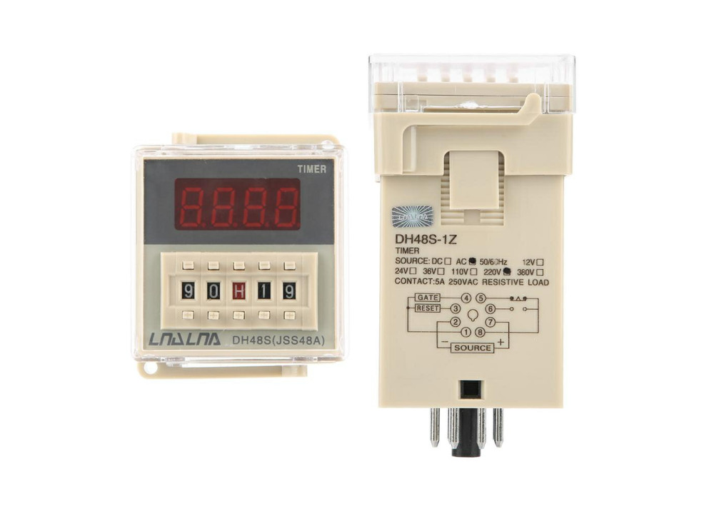 Timer On-Off delay  time relay DH48S-S 