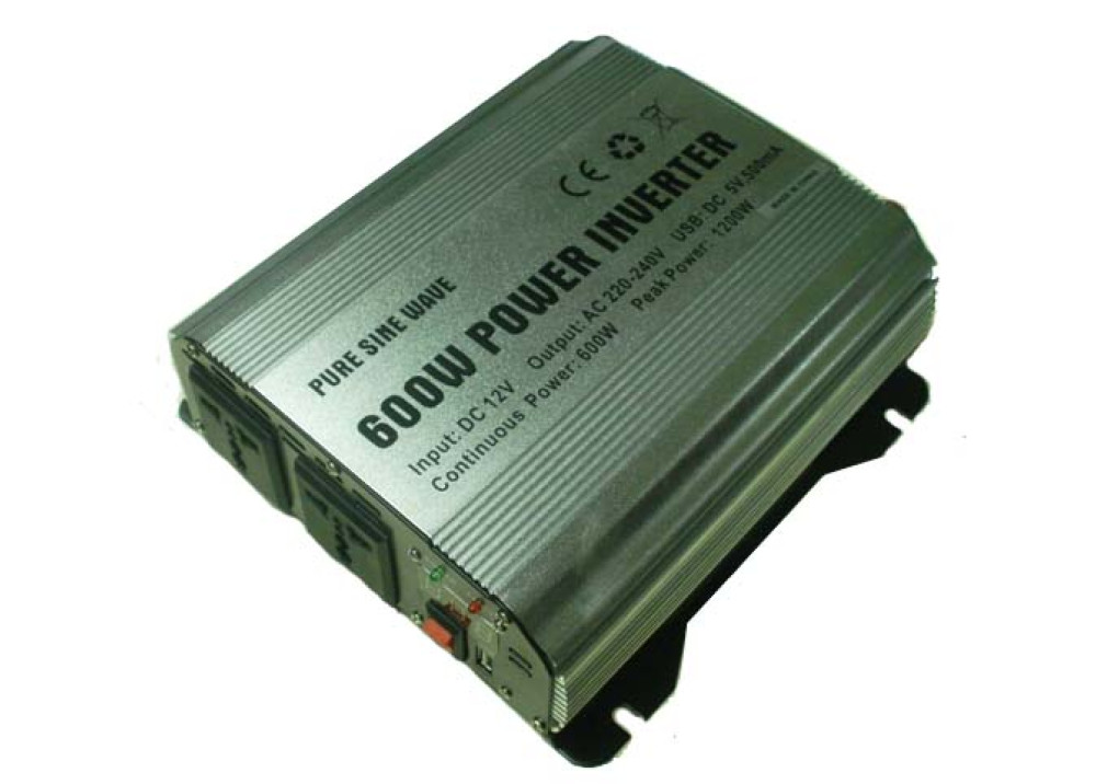 NVERTER  DC12V~AC220V 600W USB DC5V500ma 