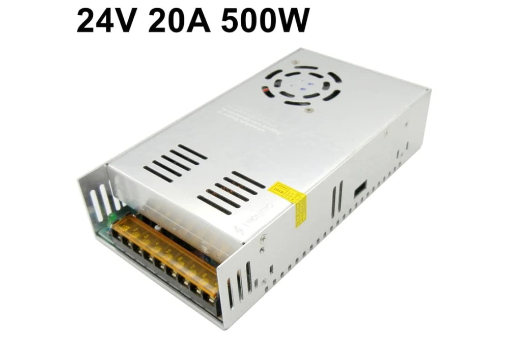 Switching Power Supply SMPS 110V 220V AC DC 24V 20A + FAN 