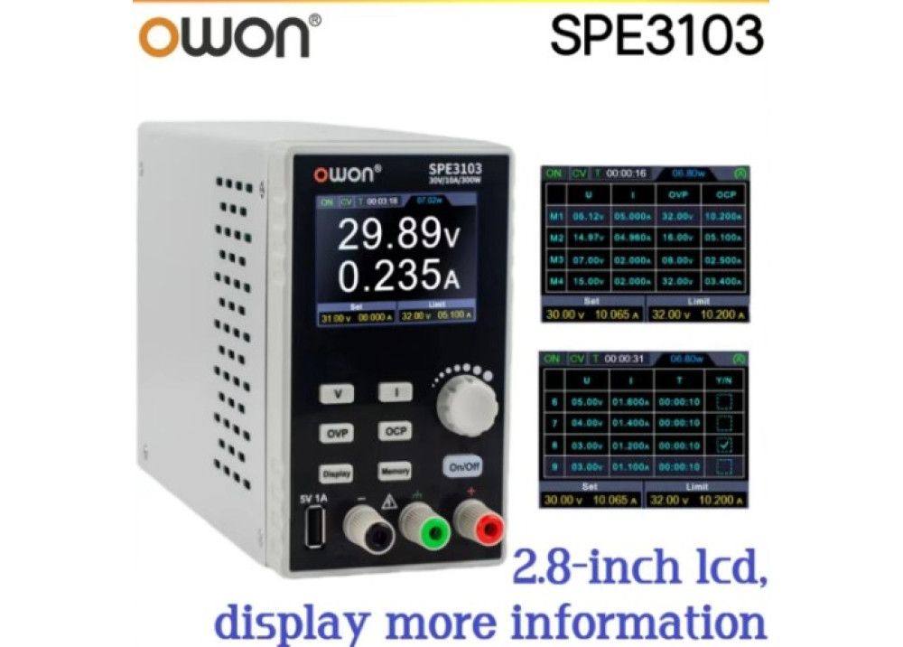 OWON SPE6103 60V 10A 300W POWER SUPPLY 