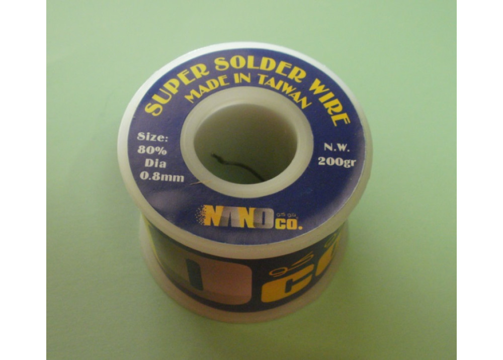 SUPER SOLDER 80% 0.8mm  200G 