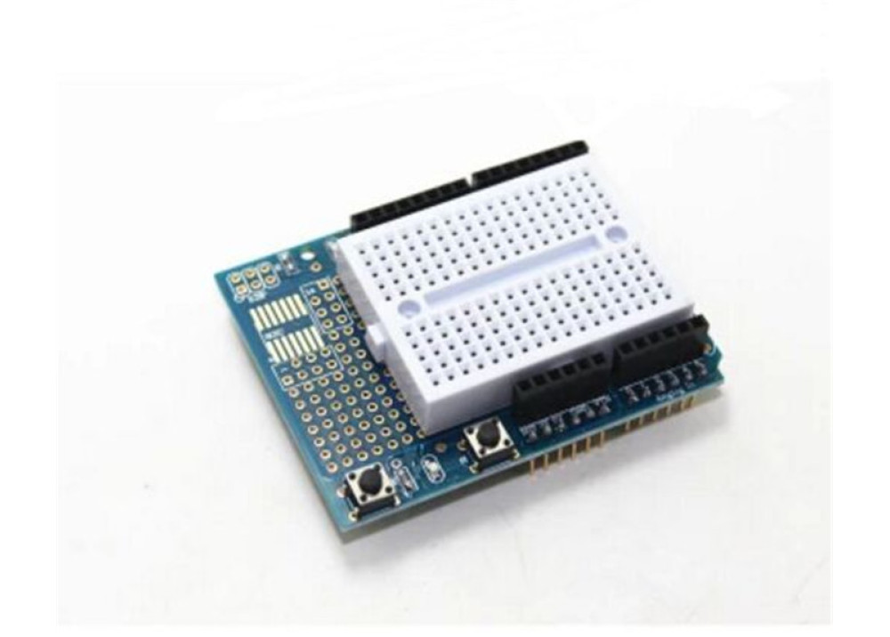 Test Board mini Shield For Arduino
Arduino uno R3 extension 328 ProtoShield with minibreadboard
 