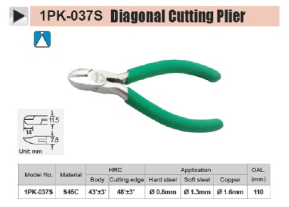 Proskit 1PK-037S, Diagonal Cutting Plier (110mm) 