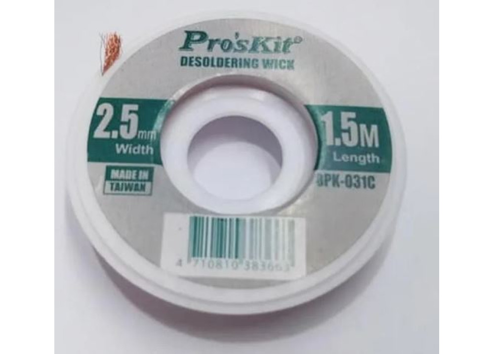 Desoldering Wick Pro sKit 8PK-031C 2.5mm 1.5M 