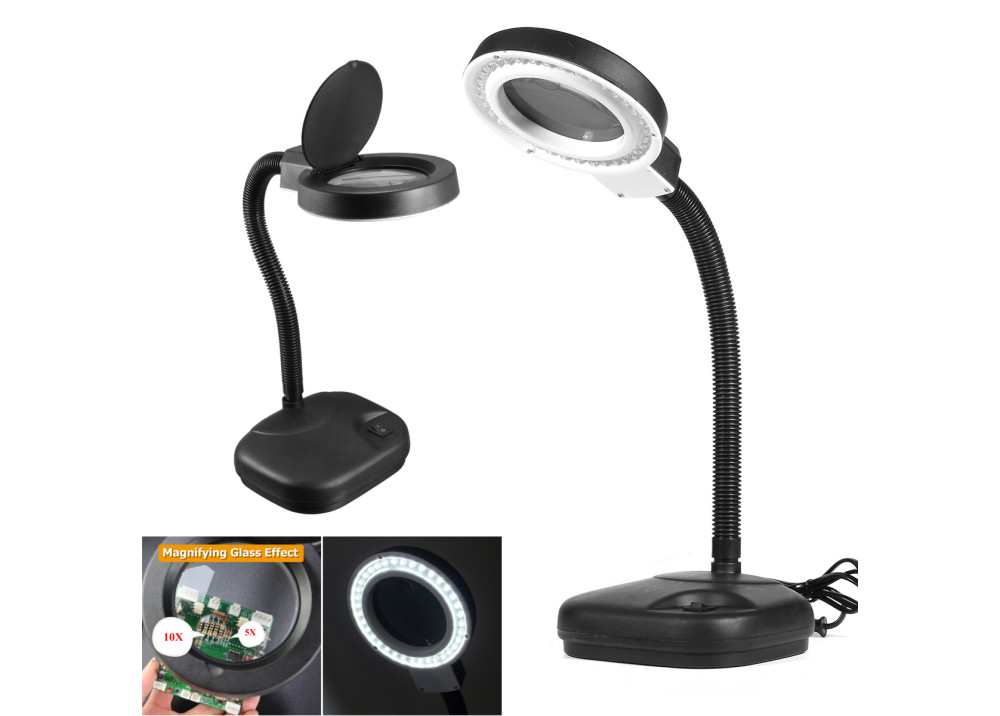 Desktop Magnifier  Lamp LED139  X5 X10 