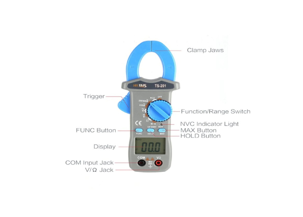 Digital Clamp Multimeter TAIS AC TS201 