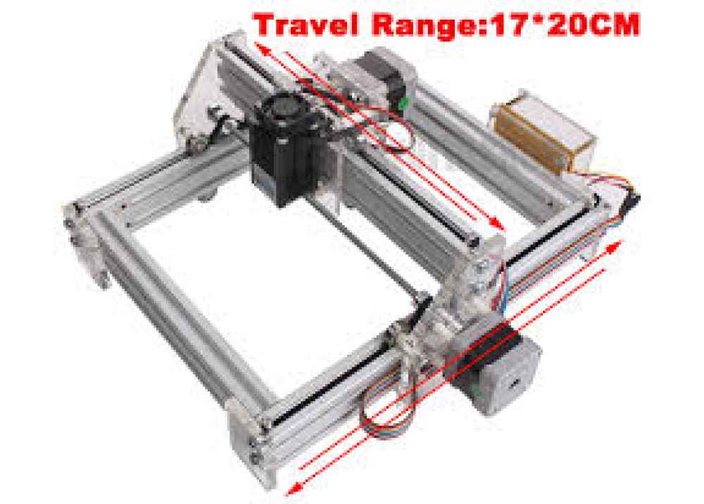 Desktop DIY Violet Laser Engraving Machine 500mw 17 * 20CM 