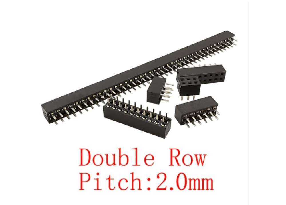 Female Pin Header Dual Row FHDS2X40P 2mm 