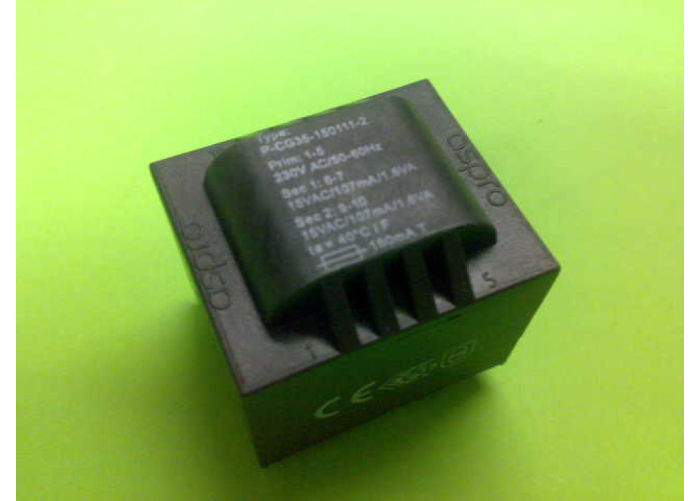 PCB TRANSFORMER 15VX2 3.2VA 214mA 