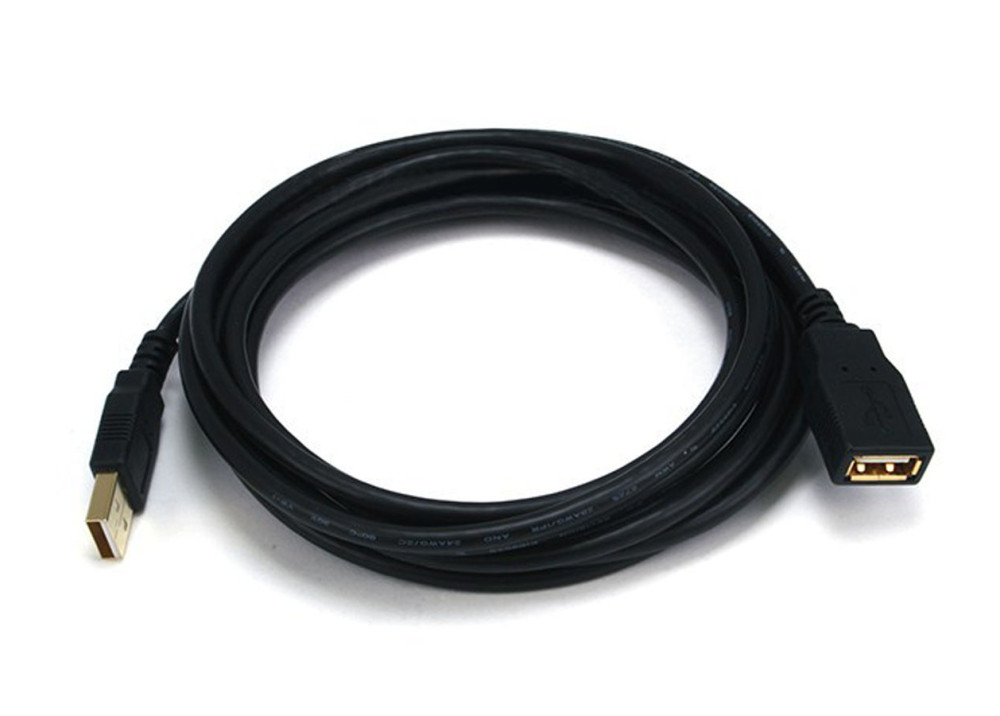 CABLE USB A TO A MALE TO FEMALE 5M 