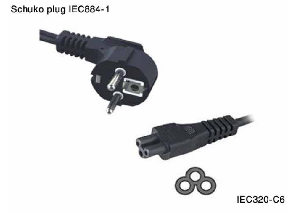 AC Power Cord IEC320-C6 