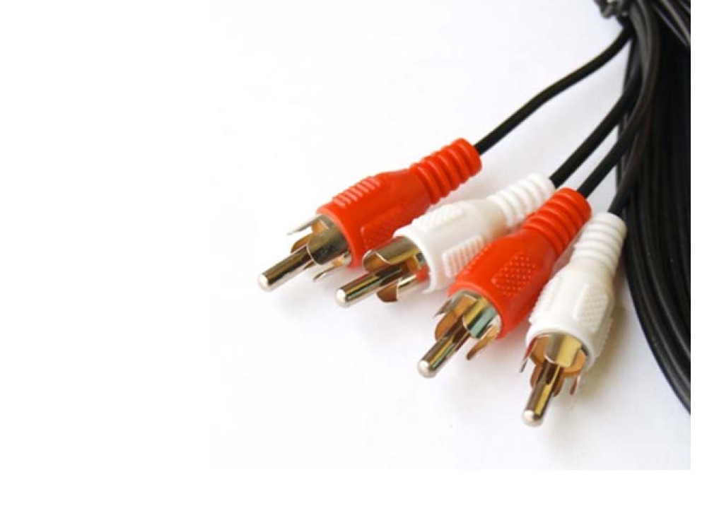CABLE RCA AUDIO 2MALE TO 2MALE 1.5M 