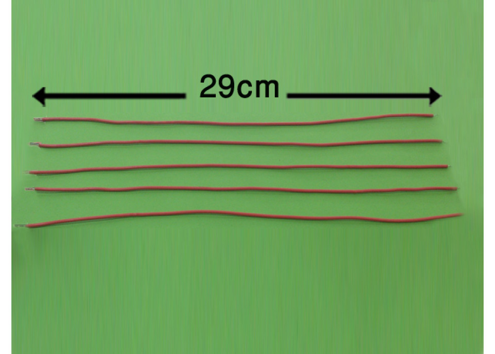 WIRE 29cm 2mm RED 