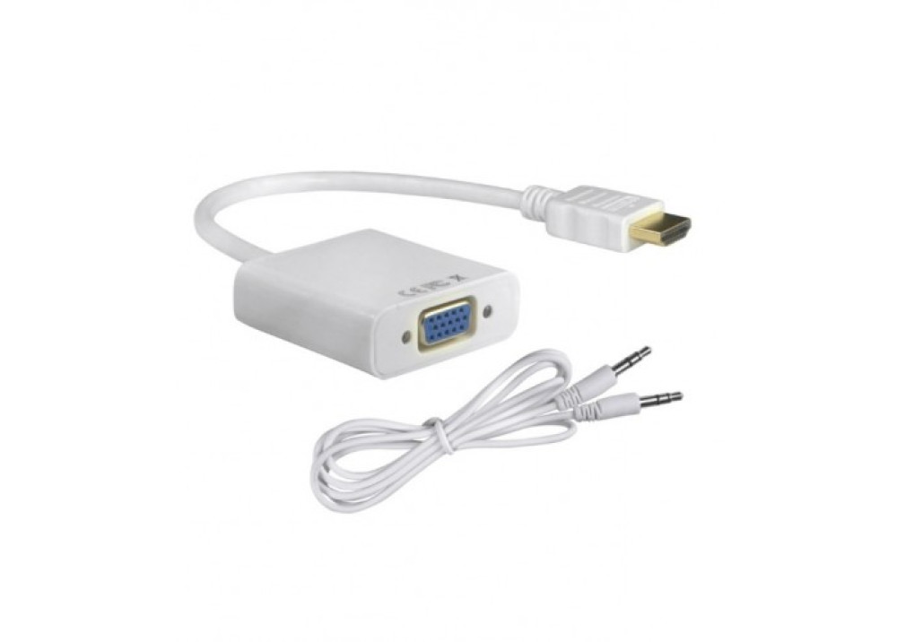 HDMI Male To VGA Female Adapter Video Audio Converter Cable for Raspberry Pi 