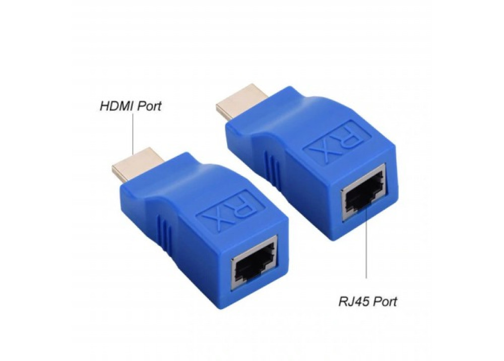 Ethernet Adapter HDMI To RJ4 Converter 