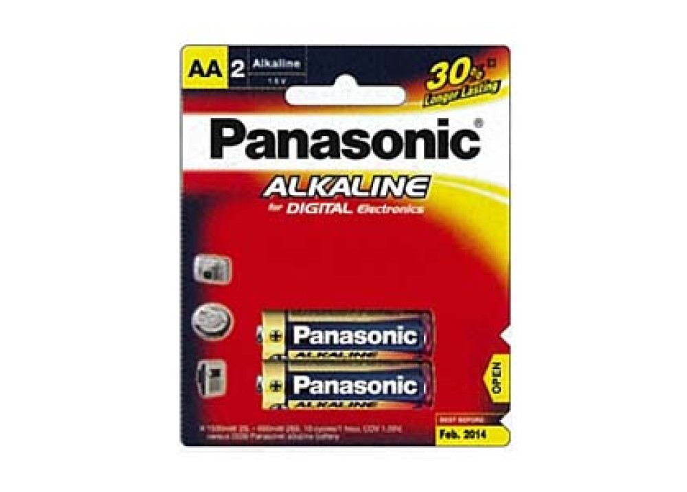 PANASONIC ALKALINE AA 1.5V 2PCS 