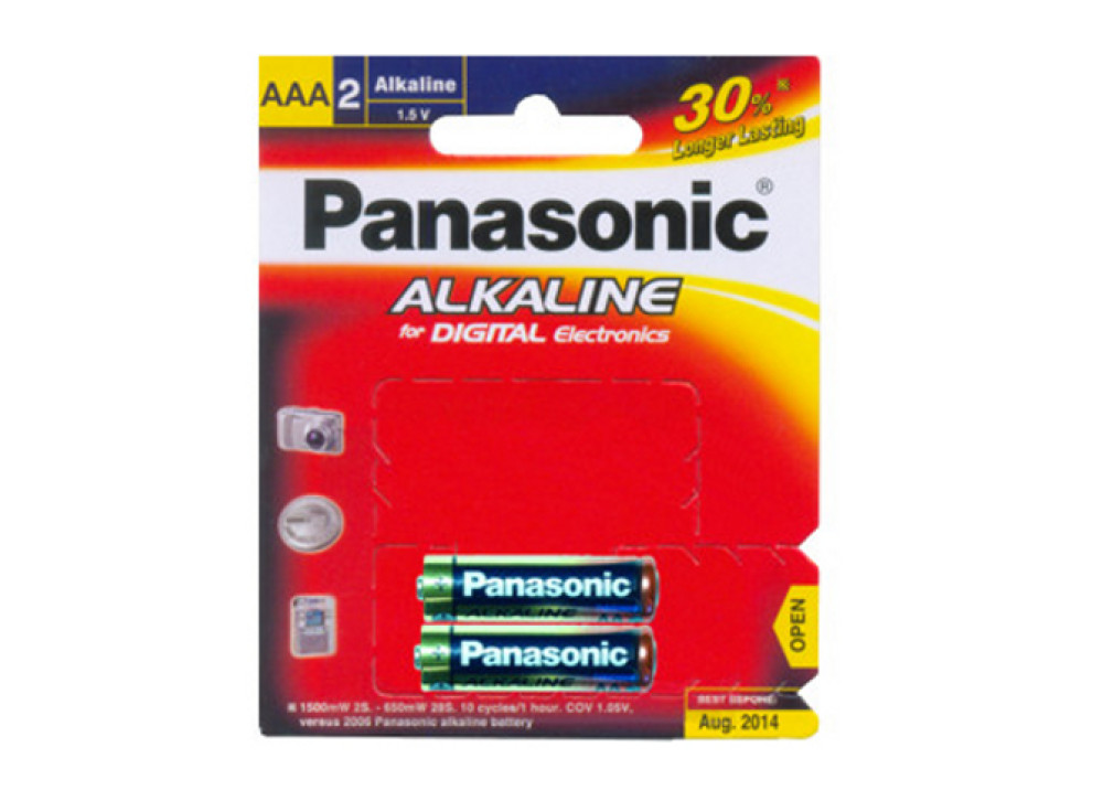 PANASONIC ALKALIN LR03T/2B AAA 1.5V 2PCS 