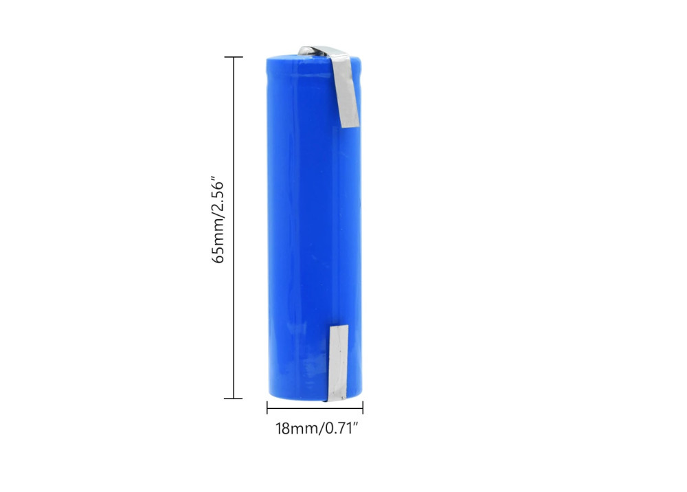 Lithium-ion Battery ICR18650 3.7V 4800mAh soldered 