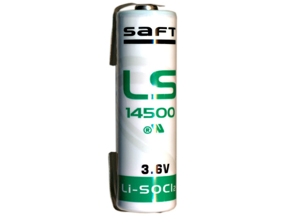 Battery Lithium LS14500 AA 3.6V With Soldering Tags 