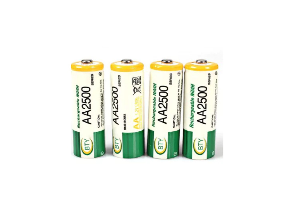 Rechargeable Battery BTY NI_MH   AA 1.2V 2500mAh 2.Pcs 