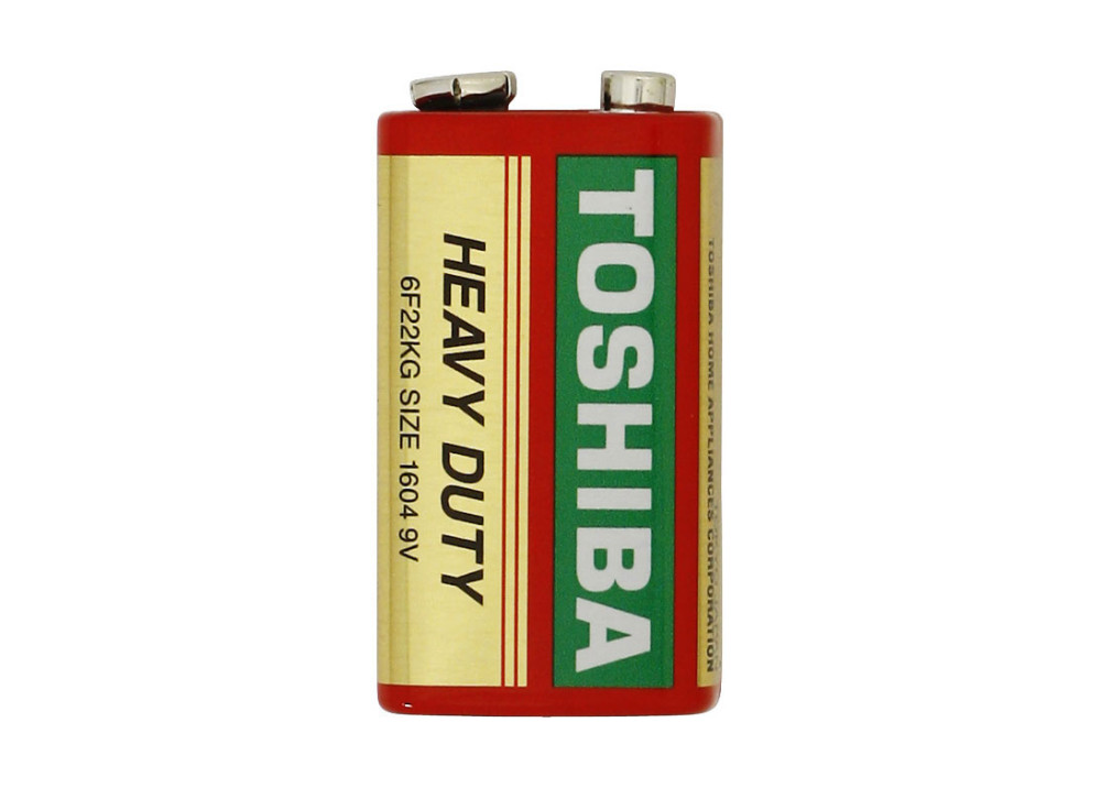 TOSHIBA Battery 6F22KGG  SP-1UJ Battery Heavy Duty 9V
HEAVY DUTY 