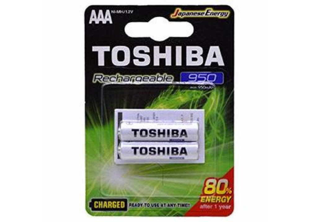 TOSHIBA Battery Rechargeable  TNH-03GAE BP-2C 1.2V  AAA  950mAh 1.2V 2PCs 
