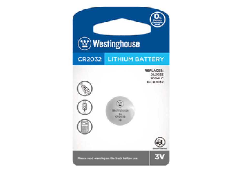 Westinghouse  Lithium Battery 3V CR2032-BP1 