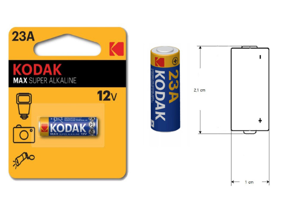 Battery KODAK MAX SUPER Alkaline K23A 1.Pc 