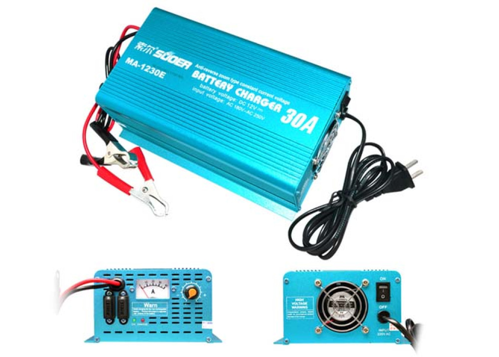 Suoer Battery Charger MAD-1230E 12V 30A 
