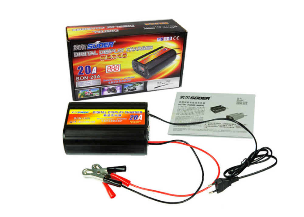 Suoer Battery Charger SON-20A 12V/24V 20A 