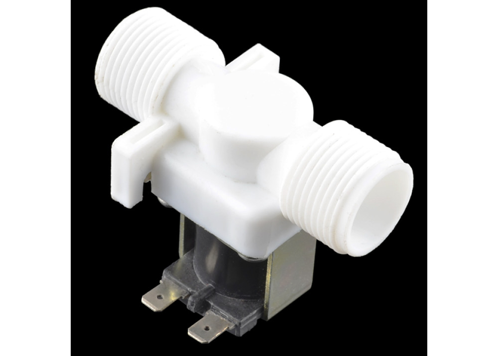 JK E2200 G3/4 12V PP Normally Closed Type Solenoid Valve Water Diverter Device  For Arduino With Mounting Holder brackets 